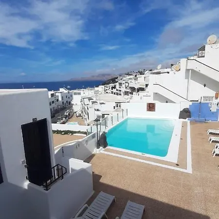 The White Dragos With Ocean View - Ac - Private Pool Appartement Tías Buitenkant foto
