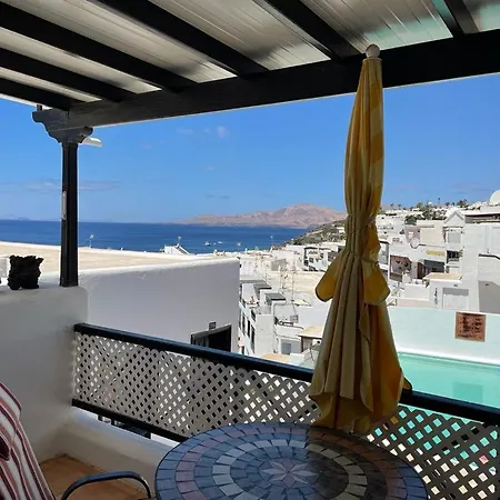 The White Dragos With Ocean View - Ac - Private Pool Appartement Tías Buitenkant foto